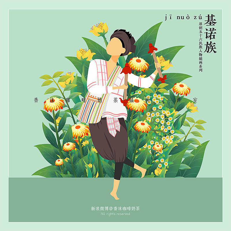新版56民族人物插画男女双人版全套(上)(图ZMzA3NzIyNjky) - 商业插画 - 站酷设计师香沫咖啡奶茶原创素材 - 站酷ZCOOL