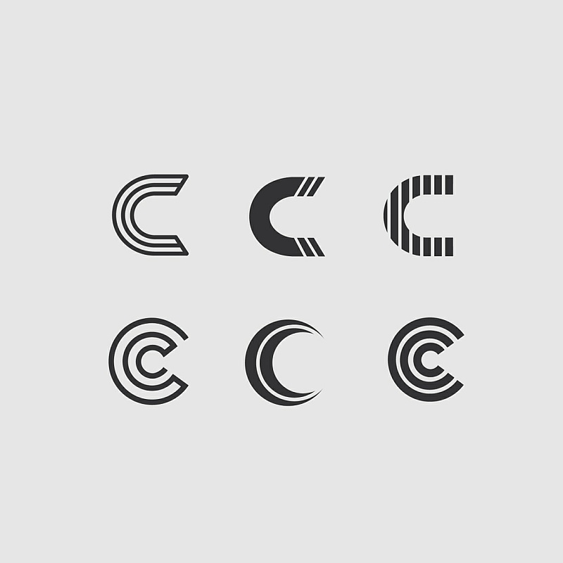 现代英文字母LOGO标志的类型-单个字母