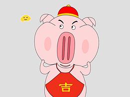 豬大吉表情包