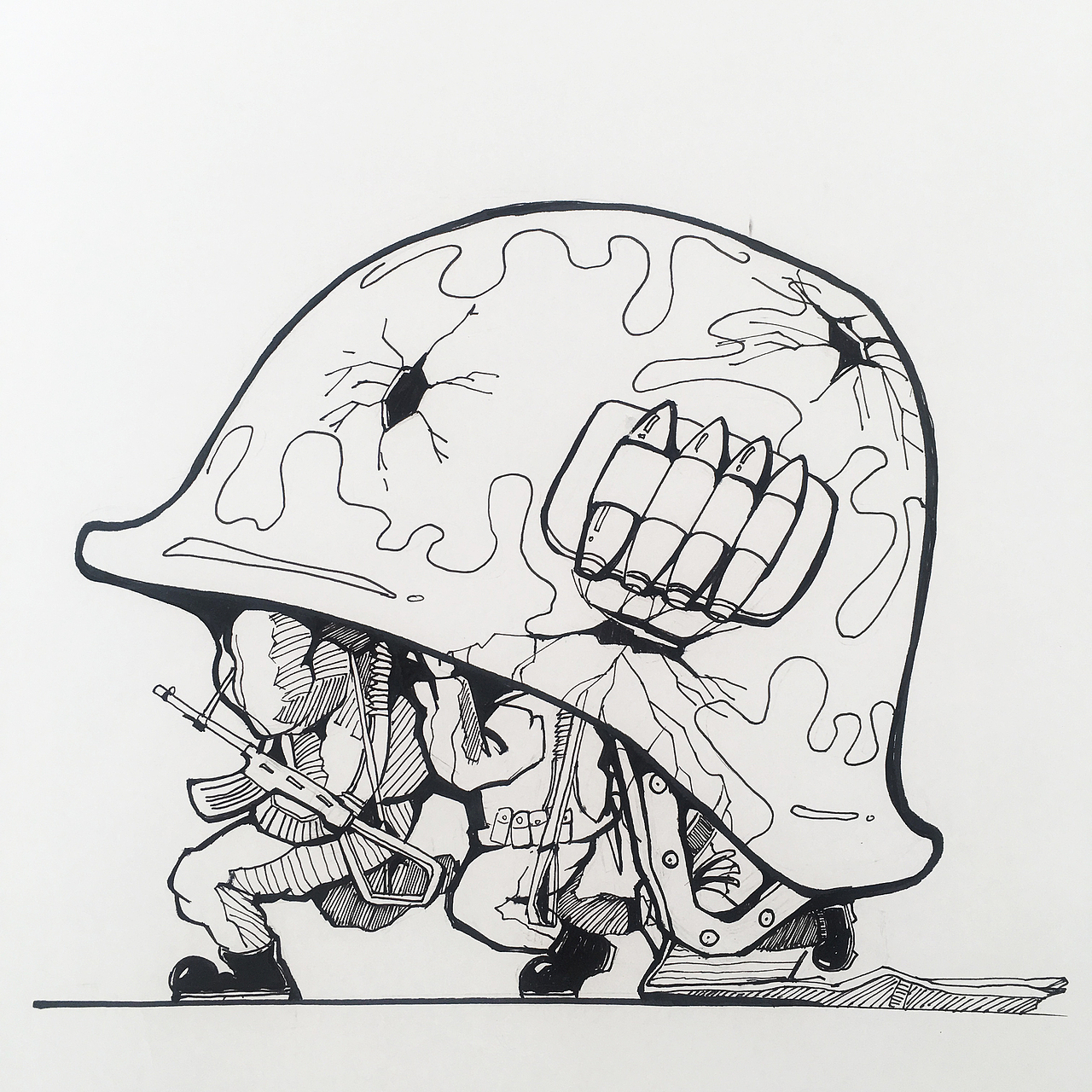 16年—17年视觉传达考研手绘（图ZMTE4OTUyMDQ0） - 绘画 - 站酷设计师咖喱鱼丸Polly原创素材 - 站酷ZCOOL