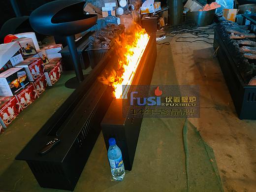 11cm宽 led智能3d火焰伏羲超薄雾化壁炉电加湿装饰景观