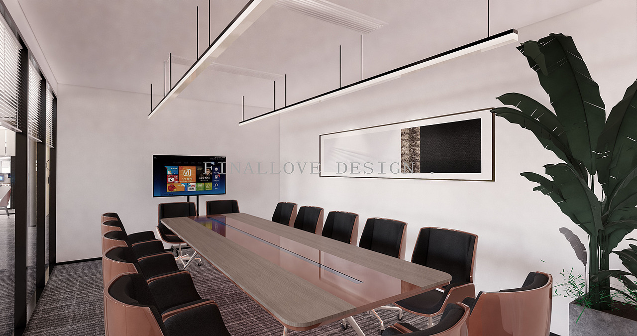 某公司2200平方办公室设计