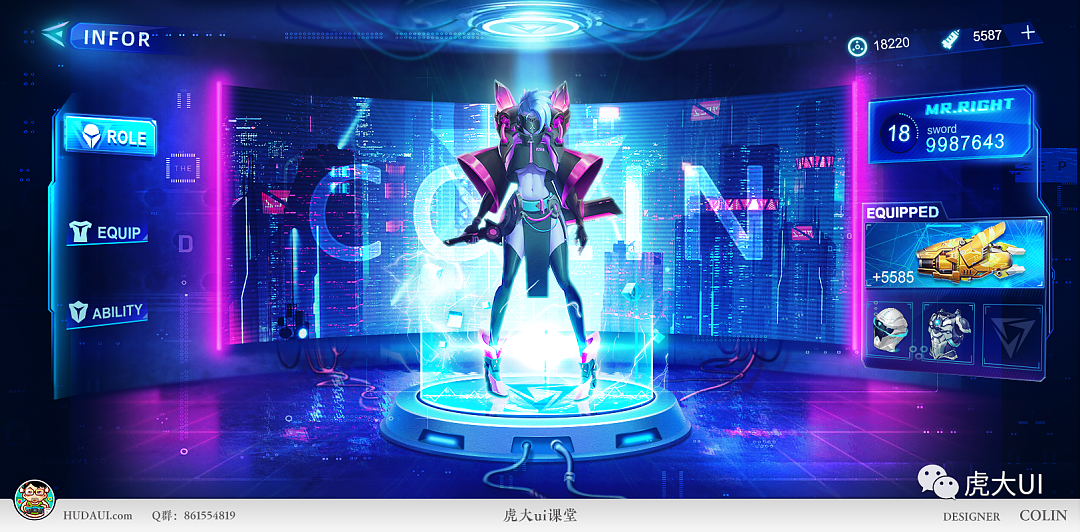 赛博朋克风格尝试（图ZMjQ3MzQ5NDk2） - 游戏UI - 站酷设计师Colin越原创素材 - 站酷ZCOOL