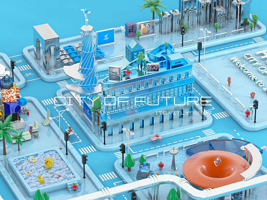 C4D|未来之城|dinlab×guoguo×会辉的飞
