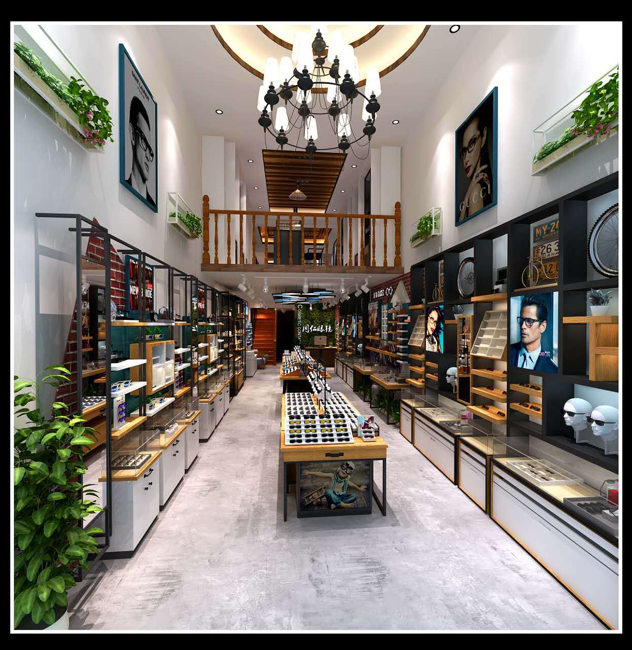 眼镜店装修效果图