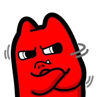 h35【魔鬼猫表情-嫌弃】#半身 扭头 抱胸 抿嘴 鄙视 ip 动漫 魔性