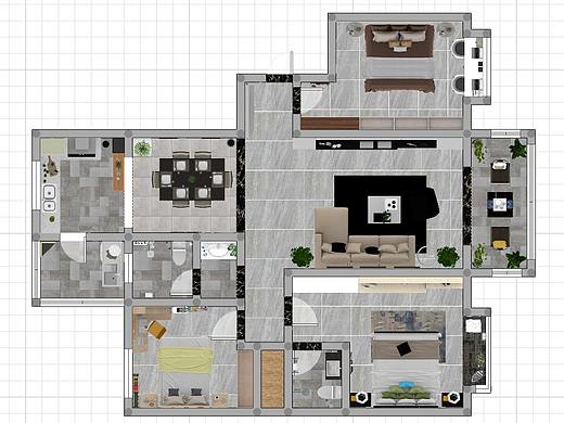 简约现代（个人主页-ZMzU1NjUxNzY=） - 家装设计 - 站酷设计师龙飞2017原创素材 - 站酷ZCOOL