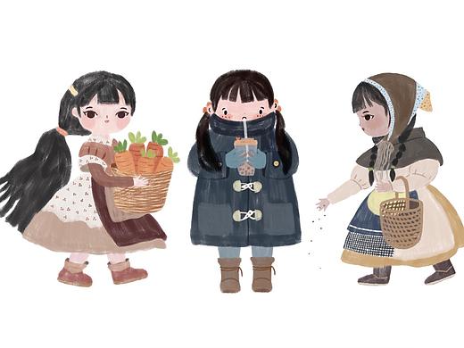 人物设计练习（个人主页-ZNTI3NTg3ODA=） - 创作习作 - 站酷设计师莲大喵原创素材 - 站酷ZCOOL