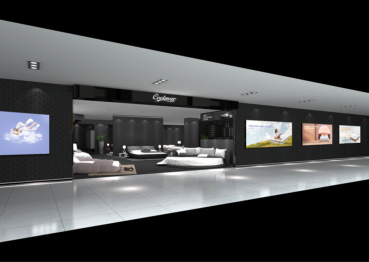 床垫海报 床垫灯箱广告 床垫展厅海报 外贸床垫创意