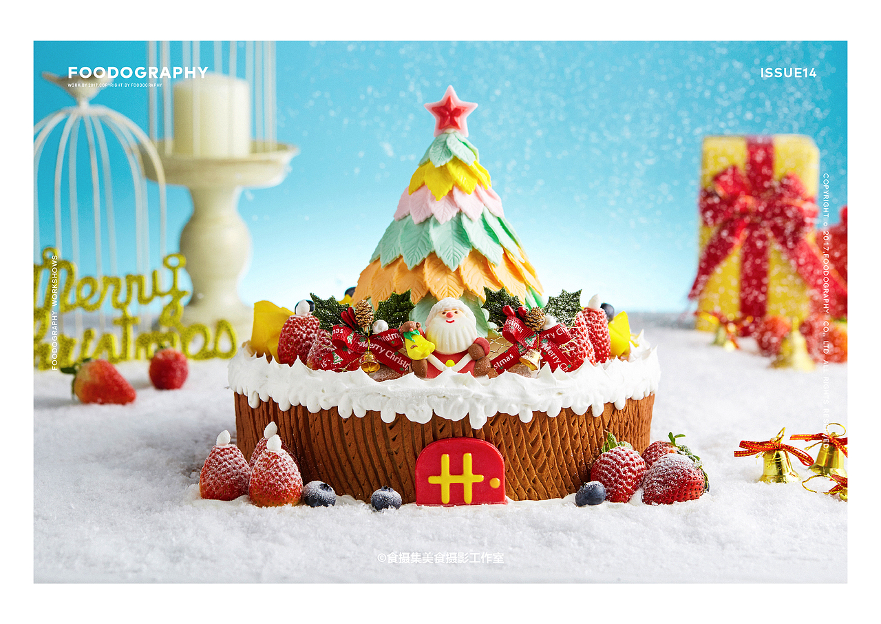 「迟来的圣诞节」香港圣安娜圣诞蛋糕（图ZMTAxNzExMzM2） - 产品摄影 - 站酷设计师Foodography原创素材 - 站酷ZCOOL