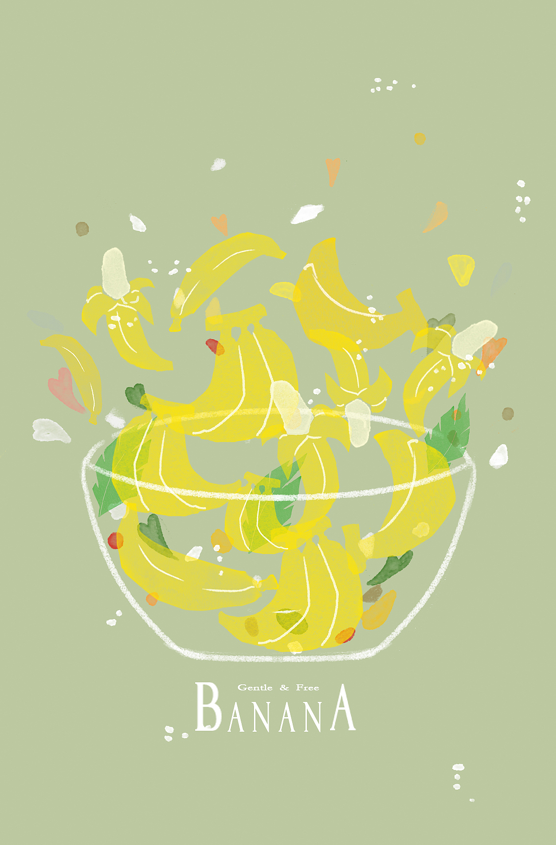 翻滚吧水果君！系列插画