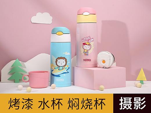 烤漆保温杯焖烧杯 水杯水壶 生活用品摄影静物产品拍摄