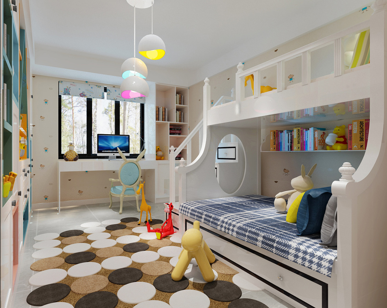 儿童房|空间|家装设计|宋戈 - 原创作品 - 站酷 (ZCOOL)
