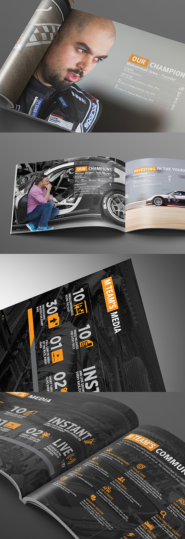 M Team Partnership Proposal Brochure Design