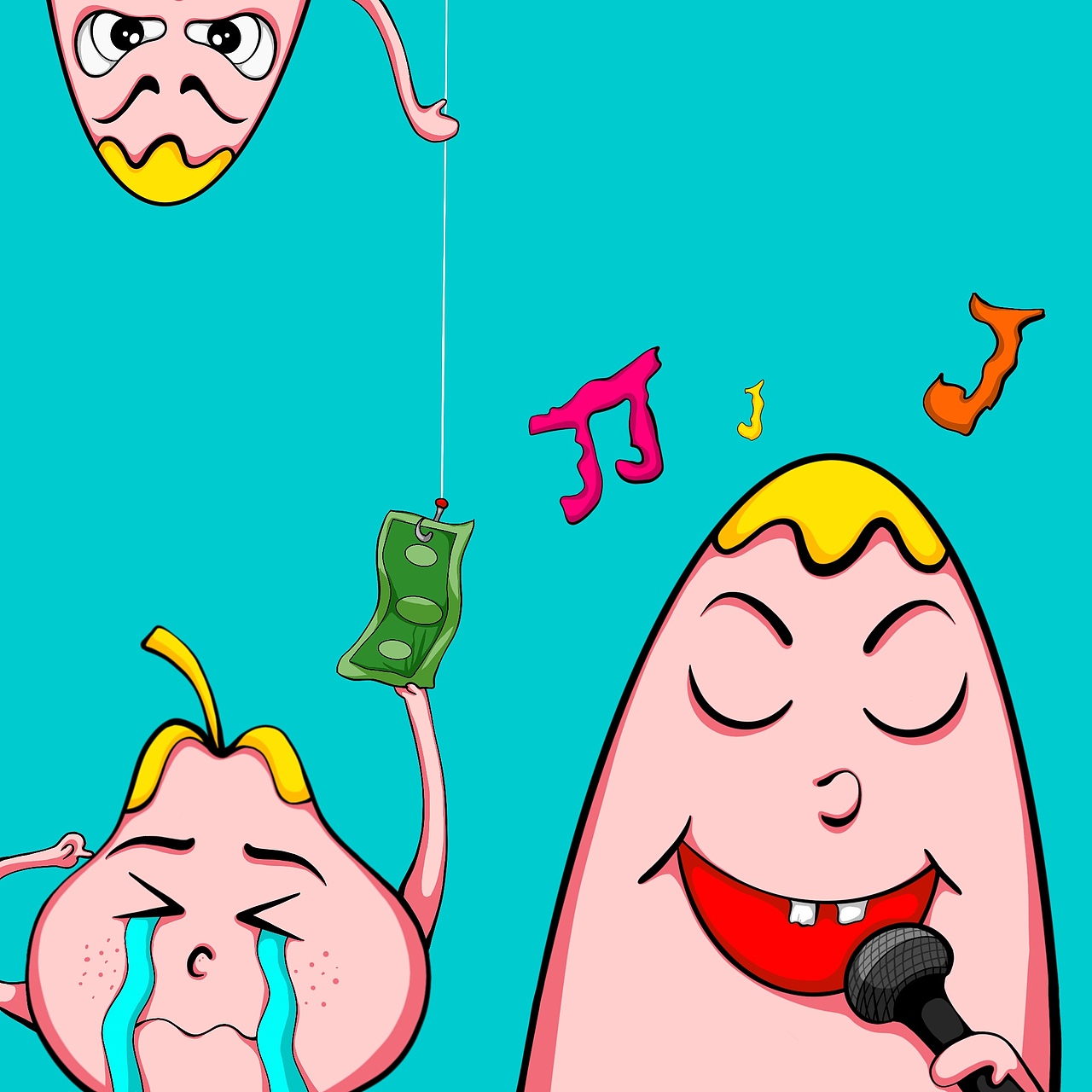 鸭梨山大（图ZMTk2MTYzNDA0） - 概念设定 - 站酷设计师糖乙炮弹原创素材 - 站酷ZCOOL
