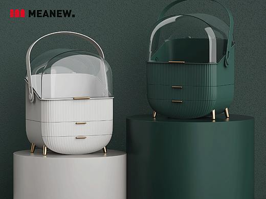 Ins风的完美诠释丨Meanew Design化妆品收纳盒
