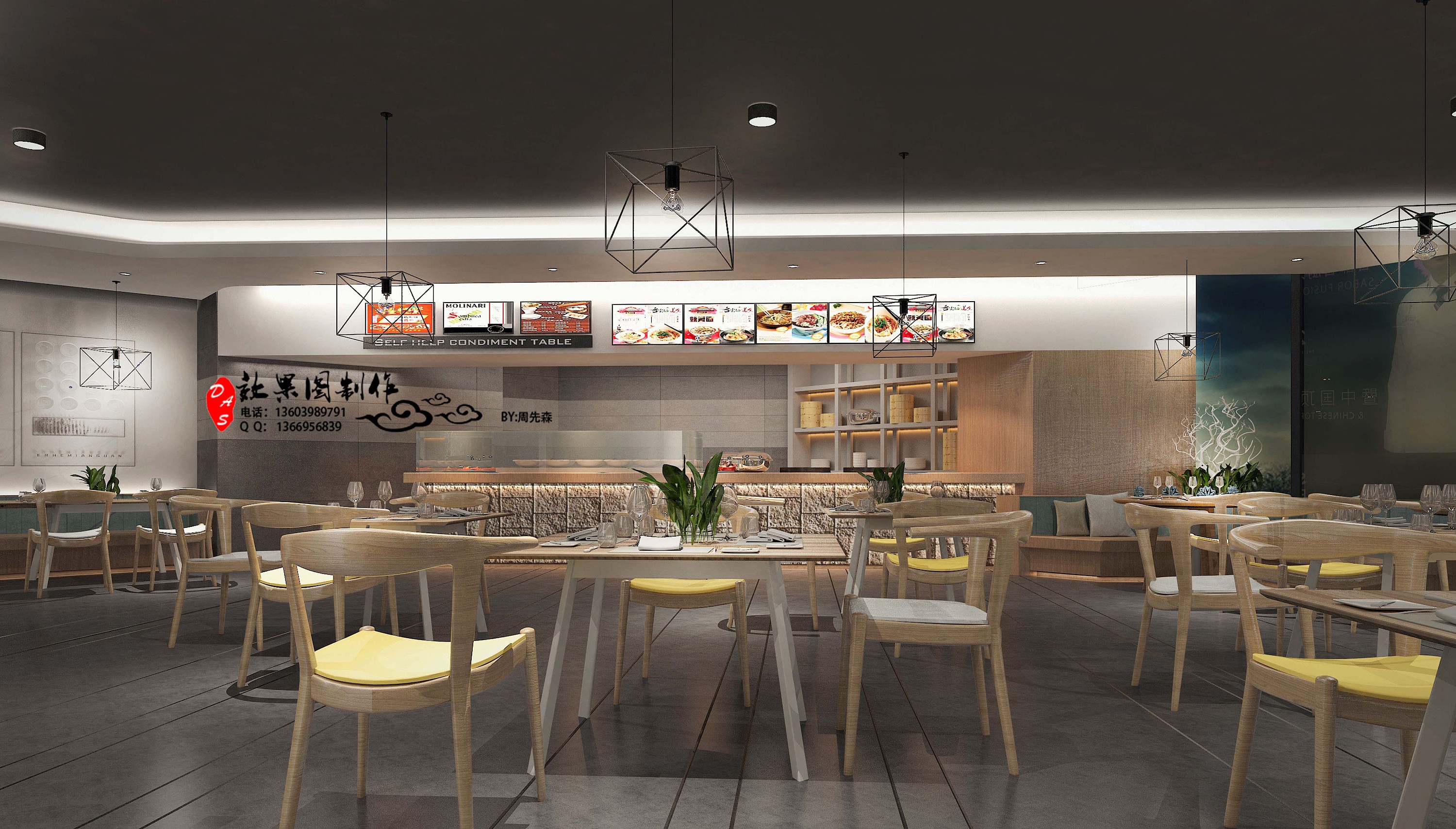 今天分享9个餐饮业的案例|空间|室内设计|张美丽效果图 - 原创作品 - 站酷 (ZCOOL)