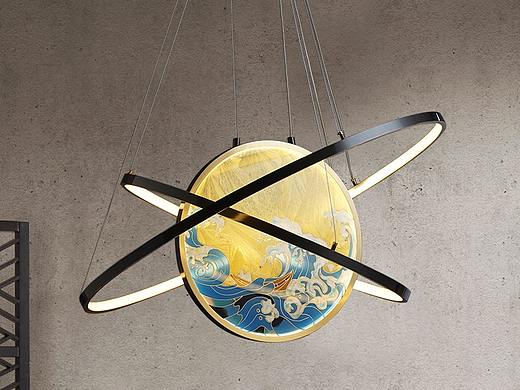 珐琅彩海浪吊灯（个人主页-ZNTQzODAzNjg=） - 电商 - 站酷设计师影子乜原创素材 - 站酷ZCOOL