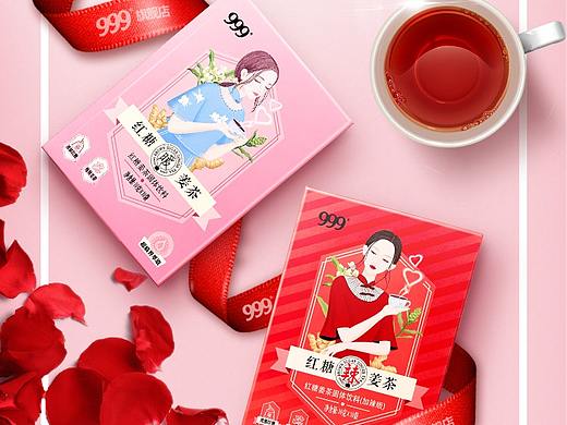 天猫999食品旗舰店红糖姜茶二级页面设计