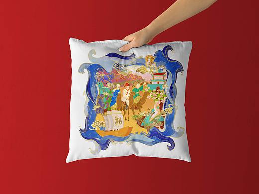 丝露(丝绸之路插画设计)