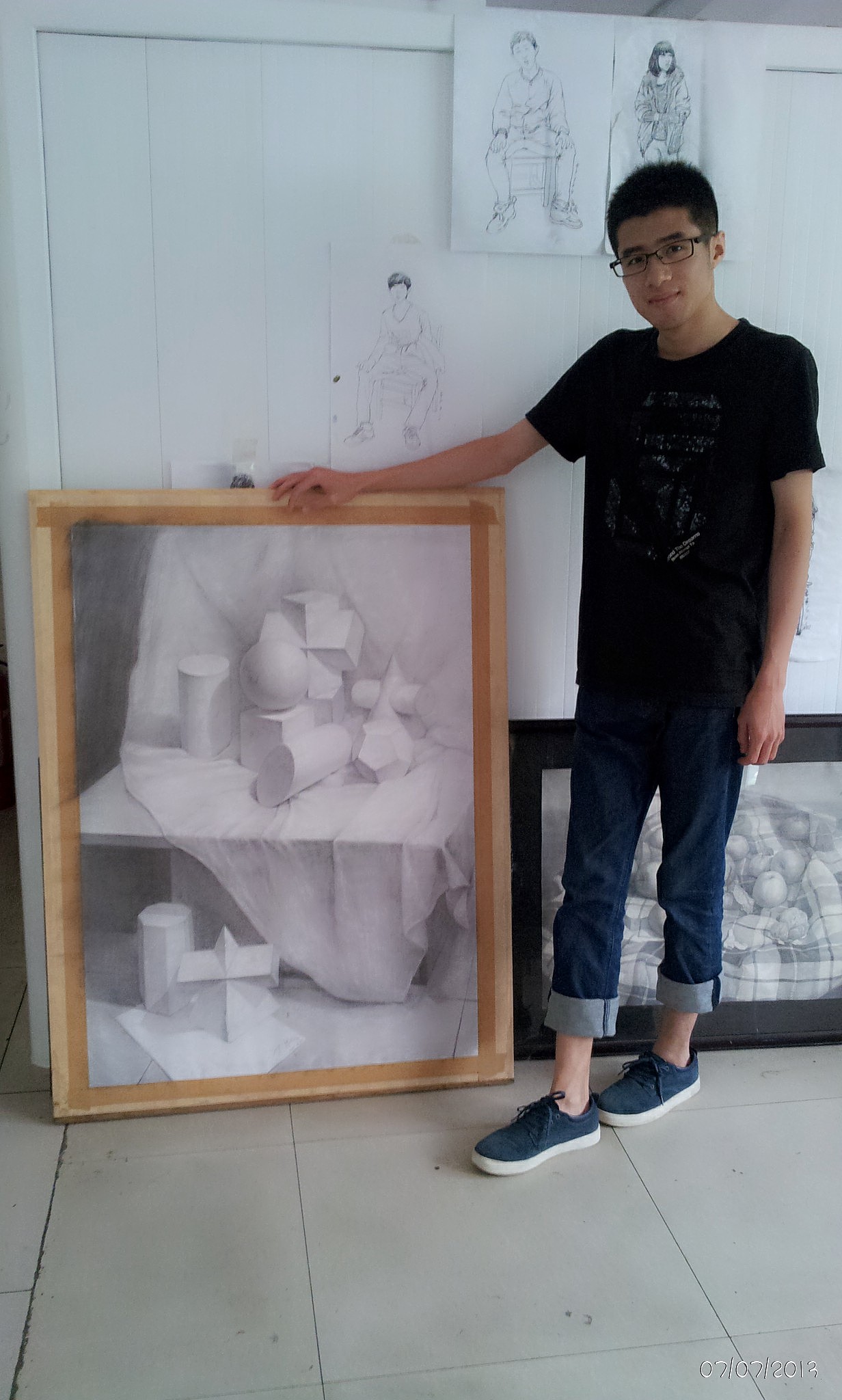 手绘-习作素描-明星-王力宏（图ZMzc4MDU3ODA=） - 绘画 - 站酷设计师丁聪原创素材 - 站酷ZCOOL