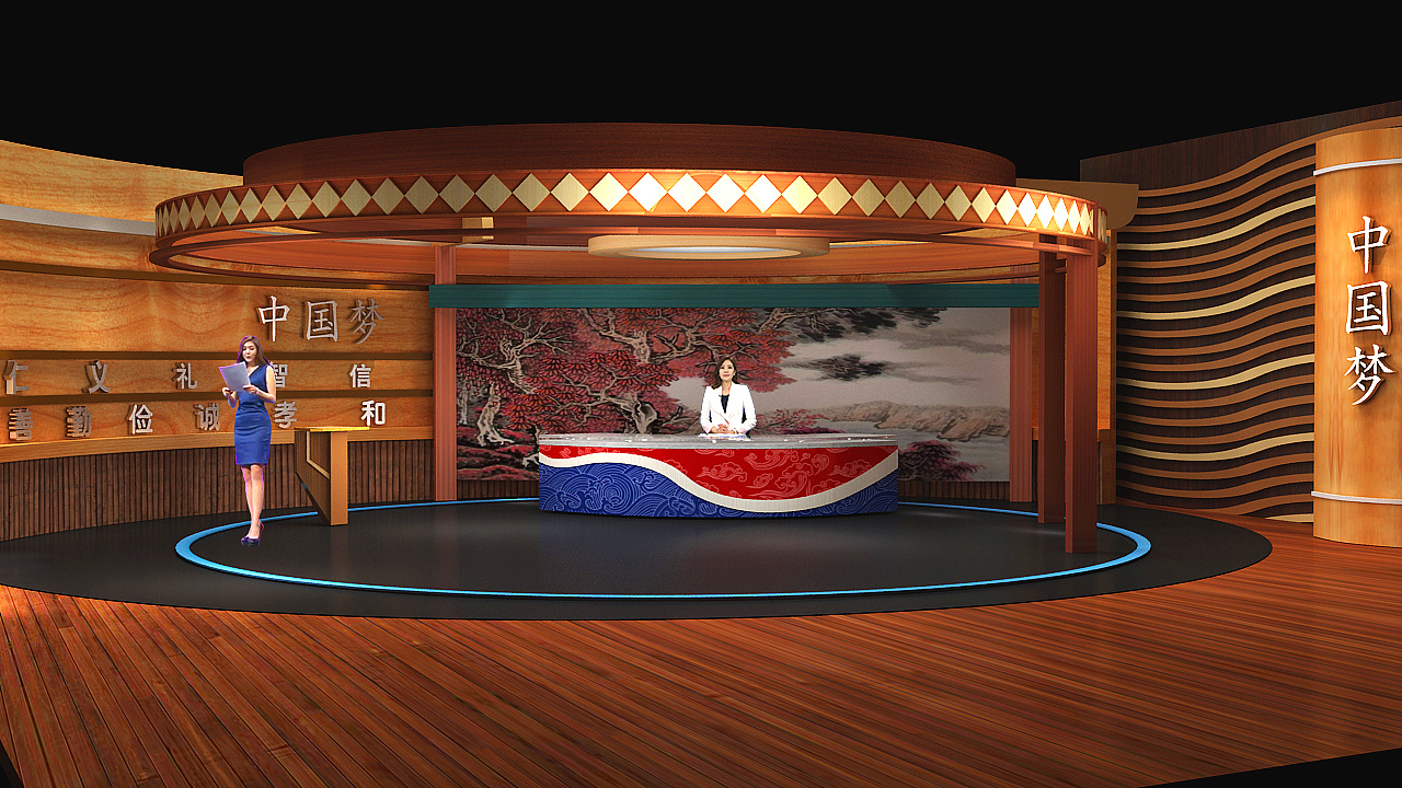 虚拟演播室,实体演播室,融媒体中心设计