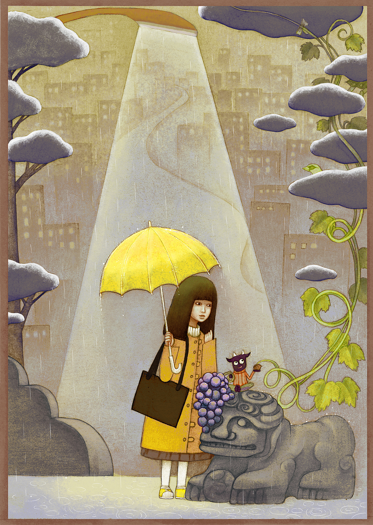 插图-儿童文学《汤素兰-小精灵》|插画|儿童插画|董董路路_原创作品