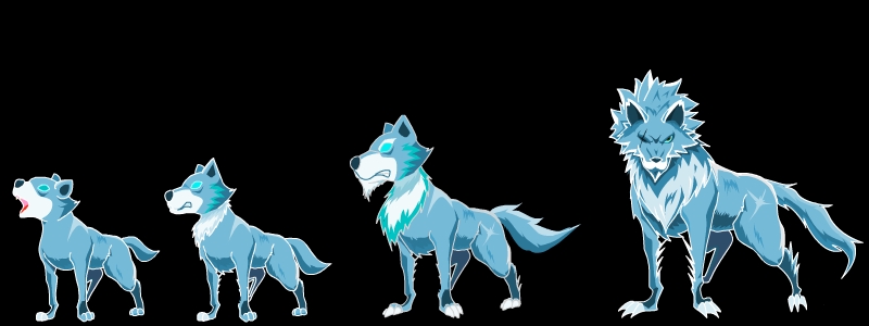 雪狼|游戏原画|插画|夏天真热 - 原创设计作品 - 站酷 (zcool)