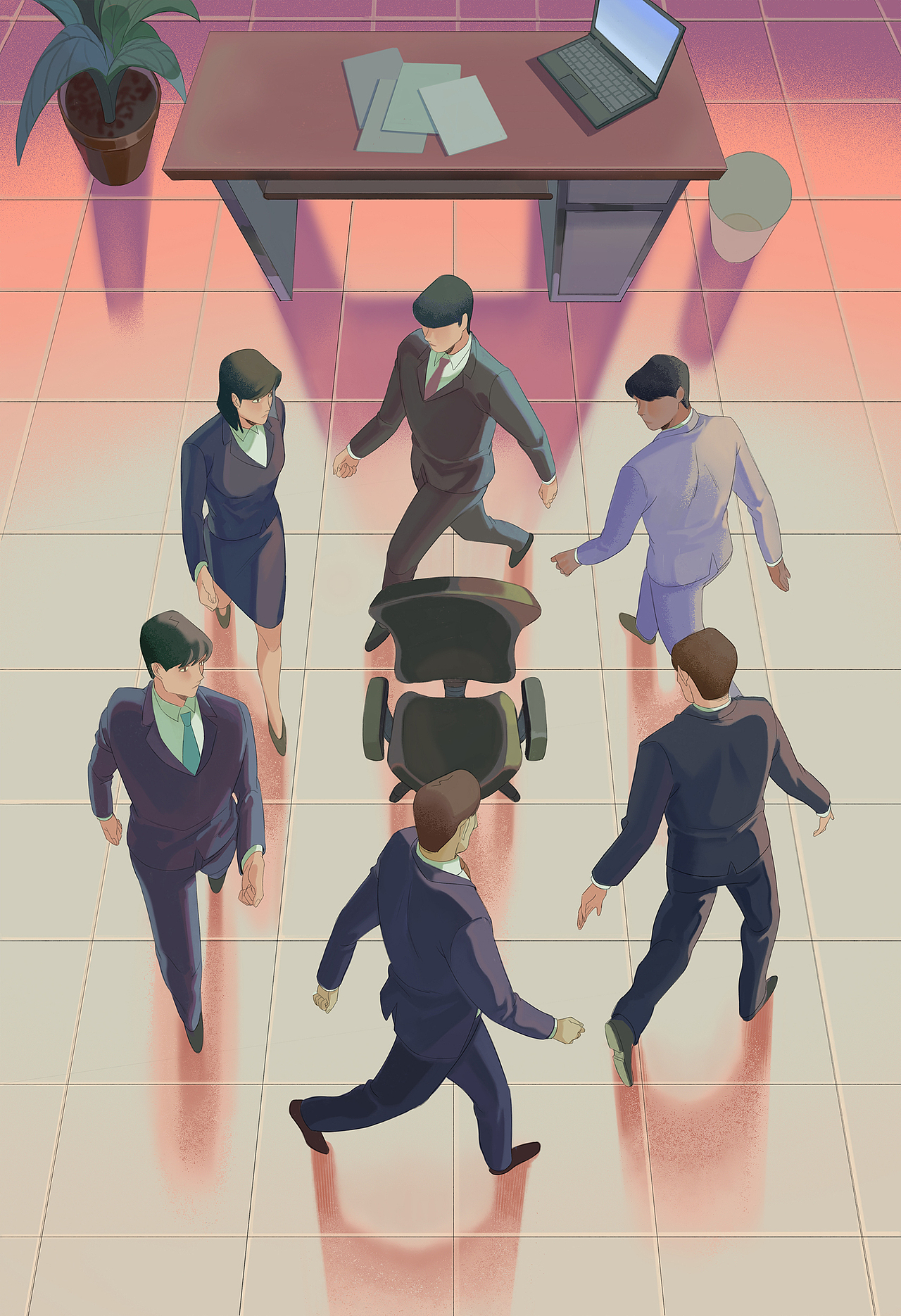 2020毕设系列插画-《Afterimage残像》（图ZMjU0MTgxNzY4） - 艺术插画 - 站酷设计师弎木木木木木原创素材 - 站酷ZCOOL