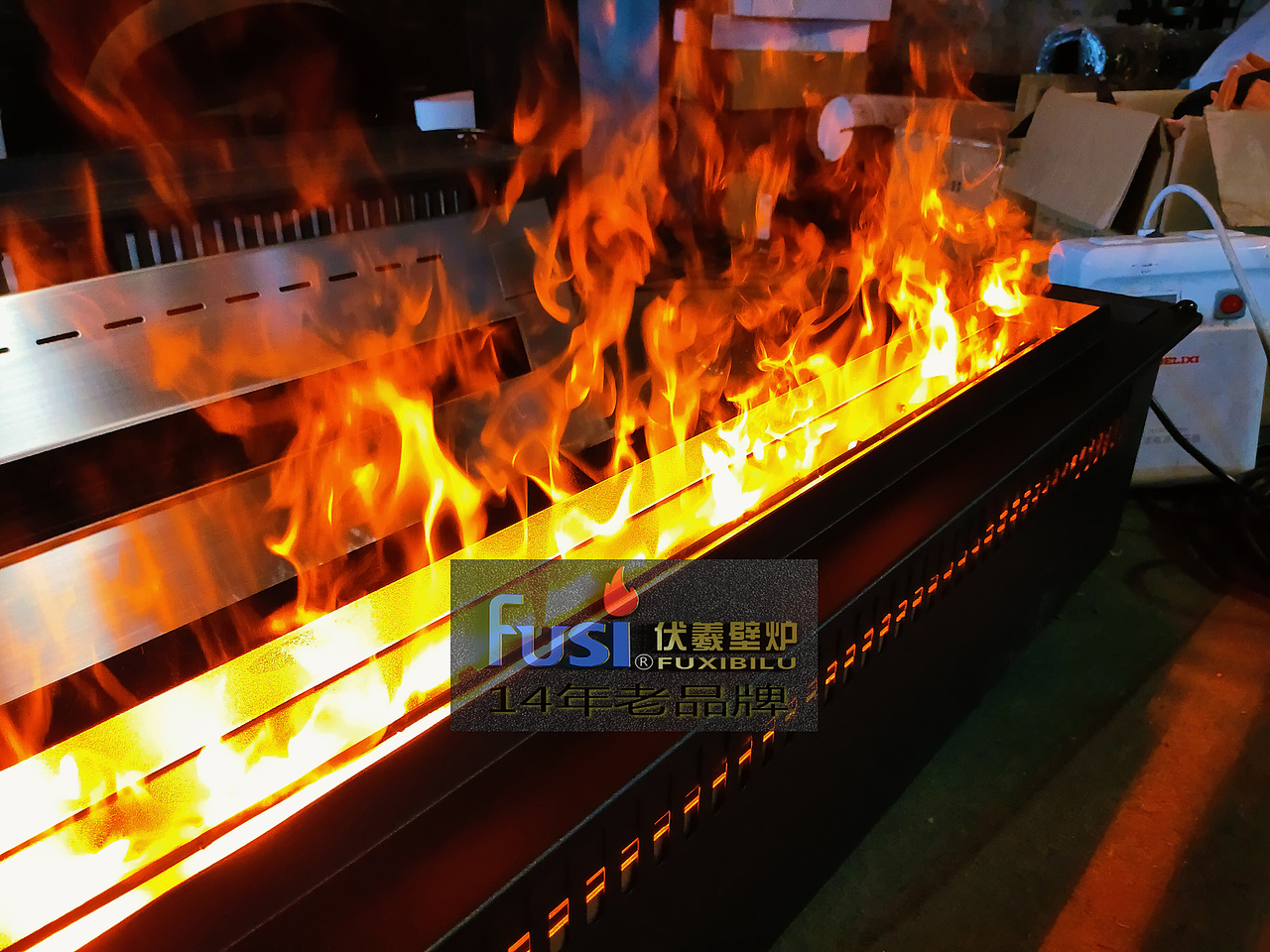 超薄雾化壁炉下宽11-16cm加湿3d蒸汽壁炉伏羲火口居中