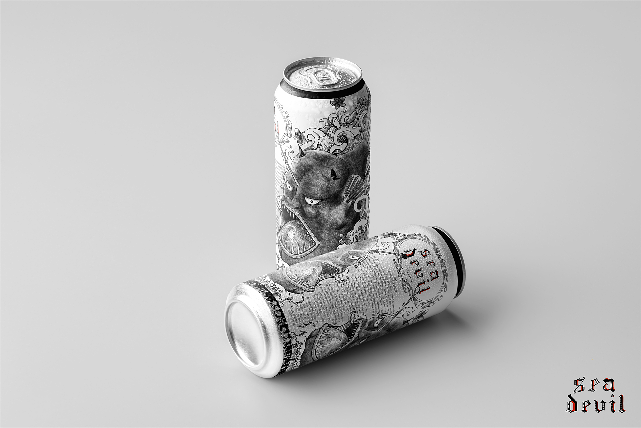 Sea Devil 海鬼鱼啤酒包装（图ZMjQwNzk1NzMy） - 包装 - 站酷设计师Bub爱喝汽水原创素材 - 站酷ZCOOL