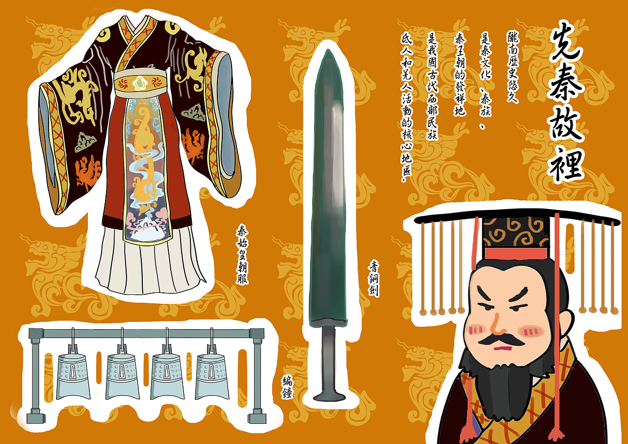 《印象陇南》系列卡通绘本（图ZMjQ0NDQ3Nzg0） - 绘本 - 站酷设计师草莓耶啵原创素材 - 站酷ZCOOL