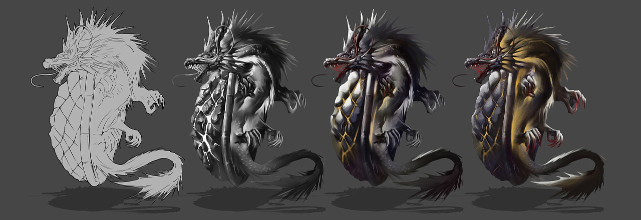 山海经异兽游戏角色原画创作2