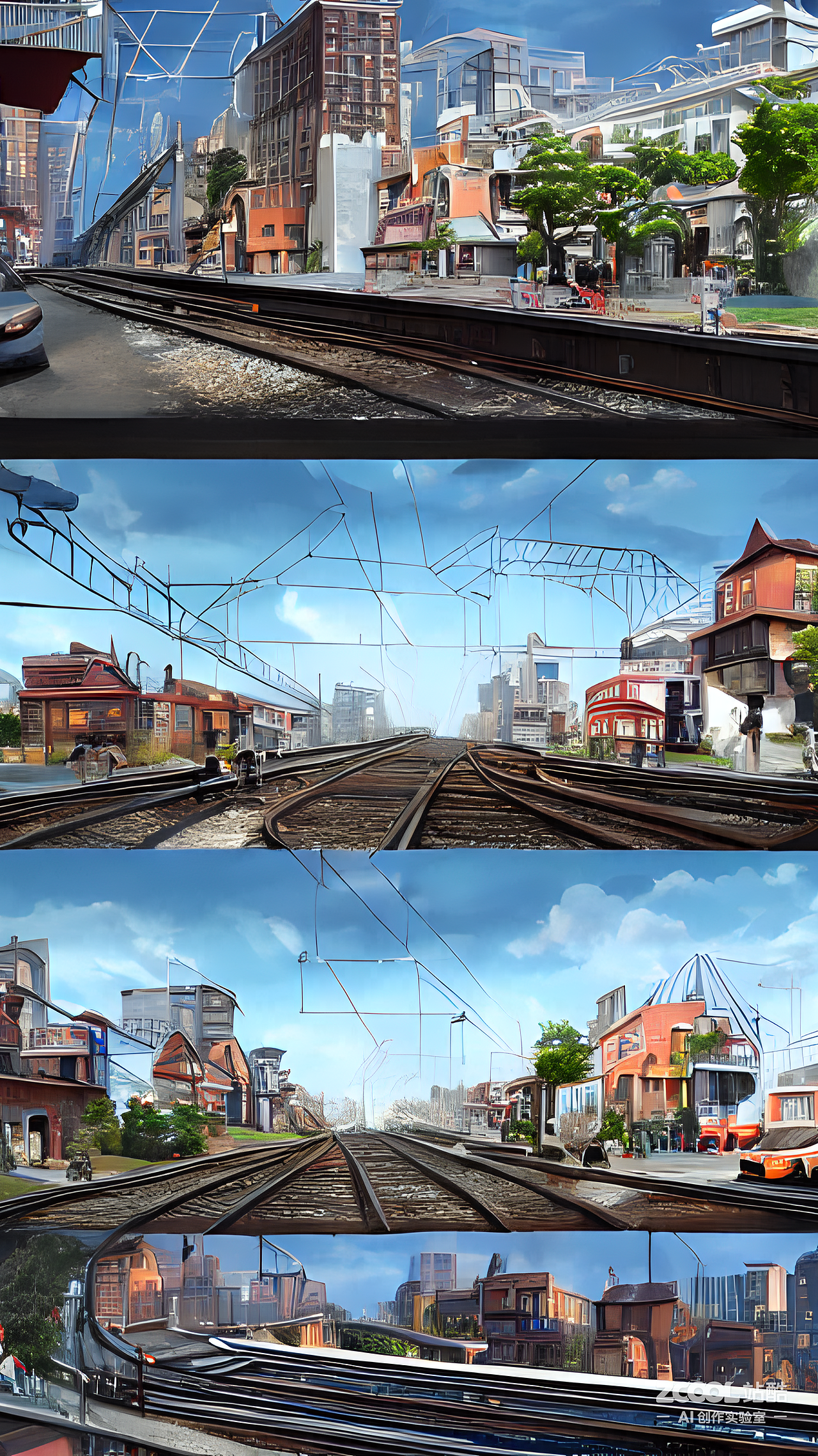 #AI创作实验室#奇奇怪怪的城市（图ZMzIxODk0MDgw） - AI作品 - 站酷设计师MIAO喵JANELIN原创素材 - 站酷ZCOOL