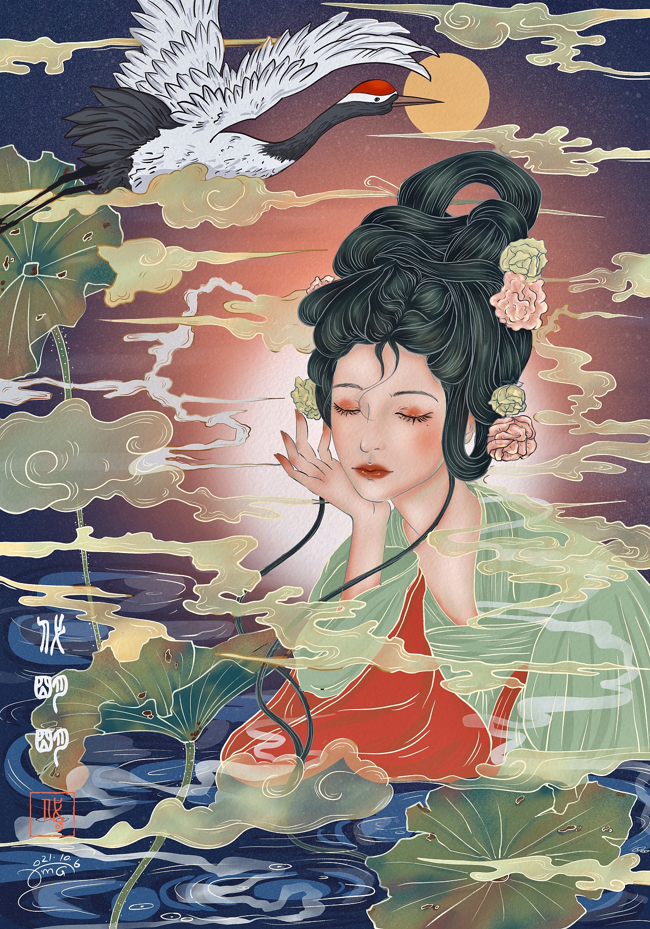 国风插画|插画|商业插画|画触本触 - 原创作品 - 站酷 (zcool)