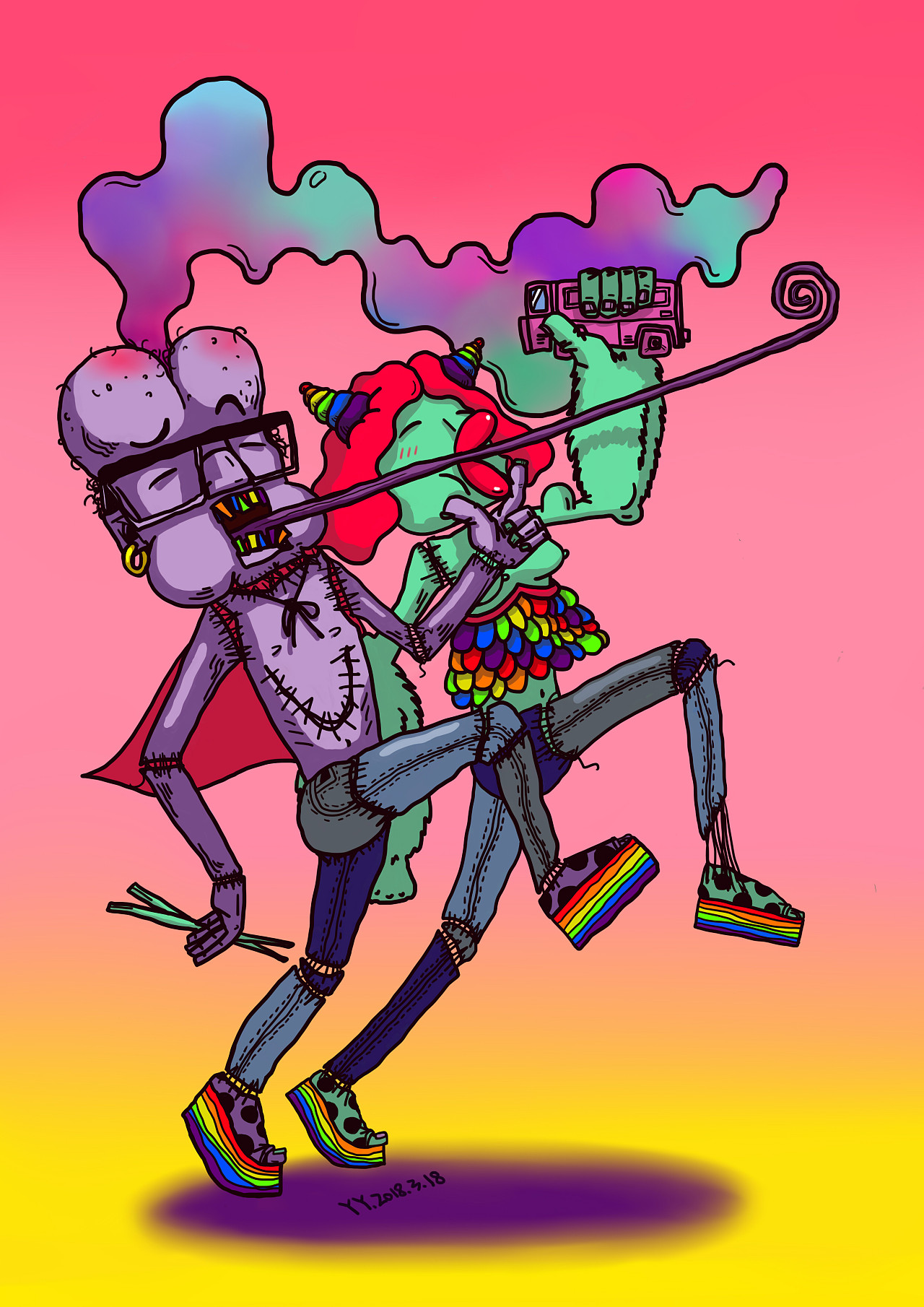 热带雨林水果味儿蹦迪:purple_heart::yellow_heart