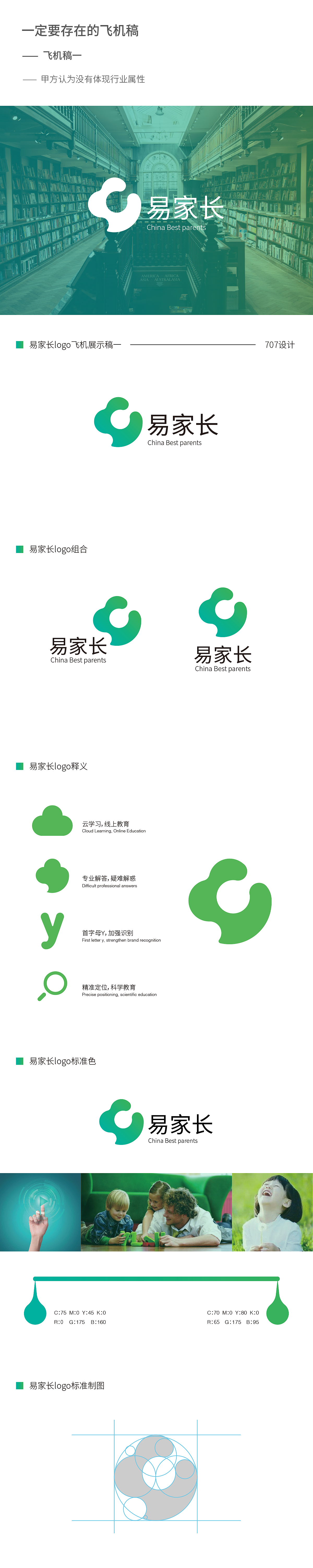 707设计 | 易家长儿童教育标志设计（图ZMTI2MDAxNTY0） - Logo - 站酷设计师锚点创意原创素材 - 站酷ZCOOL