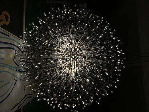 商业空间签约洽谈区大堂艺术吊灯定制工厂铭星厂家专业