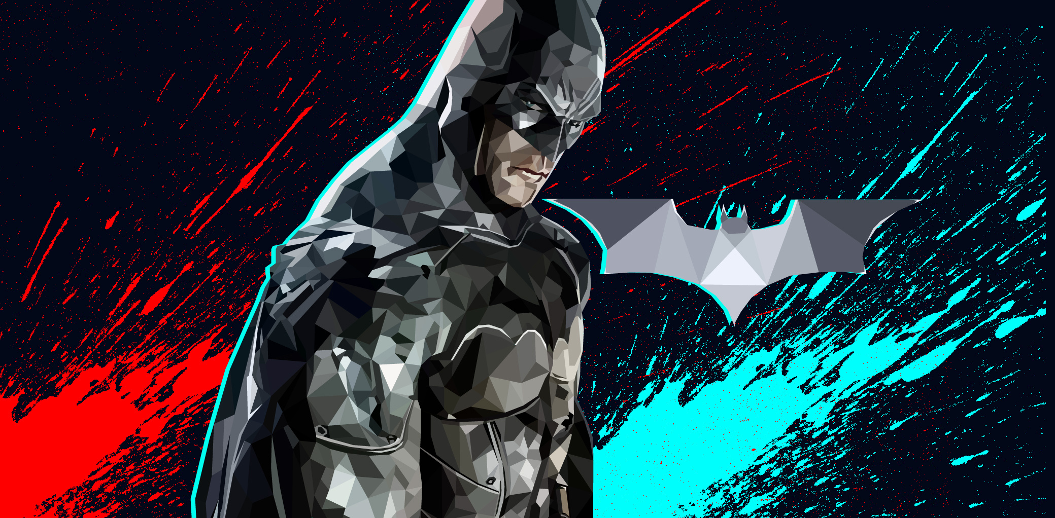 ai多边形人物-蝙蝠侠