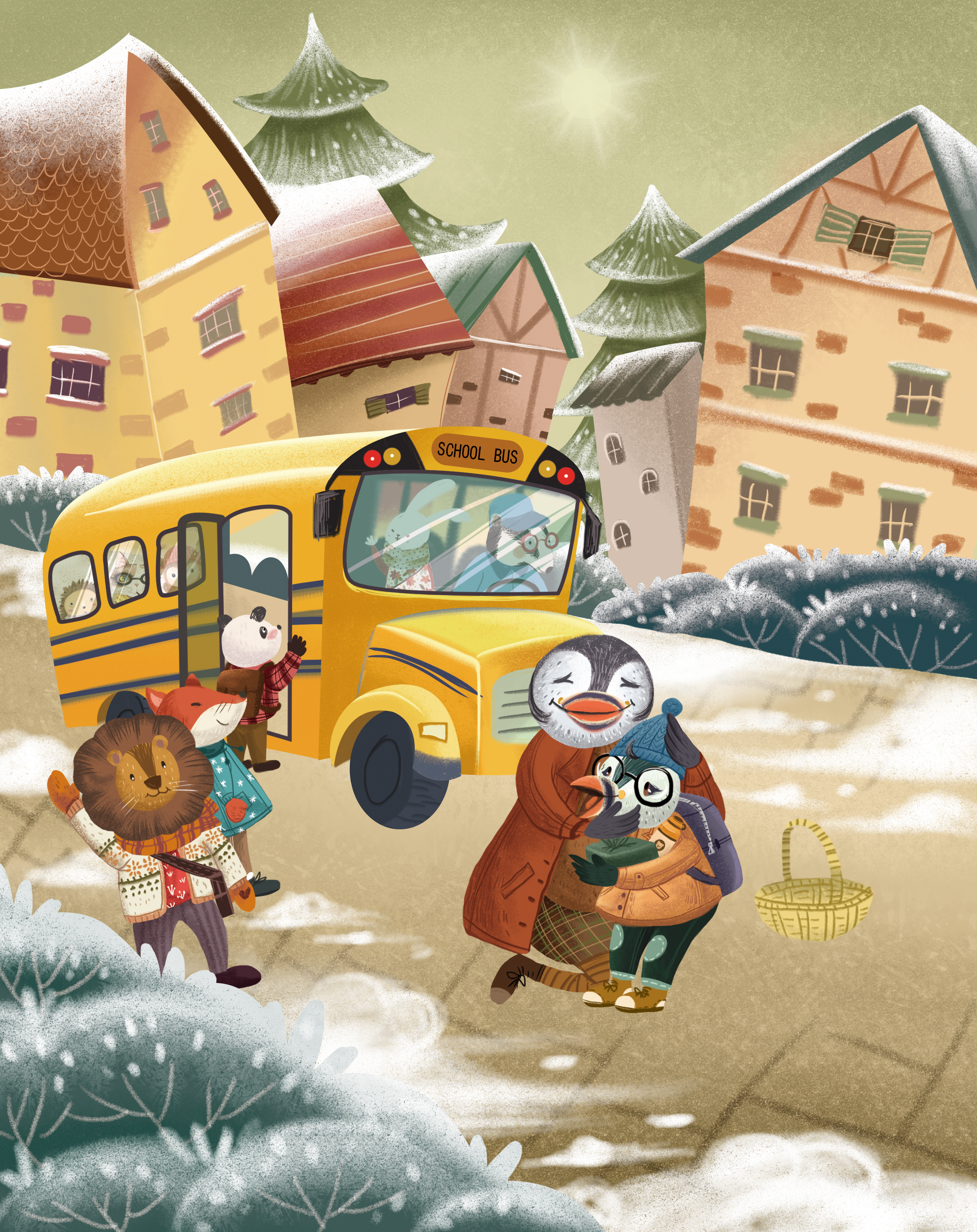 关于冬天的故事|插画|儿童插画|january0550 - 原创作品 - 站酷 (ZCOOL)