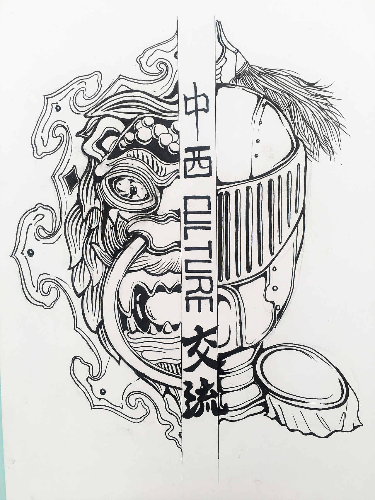 16年—17年视觉传达考研手绘（图ZMTE4OTUyMzc2） - 绘画 - 站酷设计师咖喱鱼丸Polly原创素材 - 站酷ZCOOL