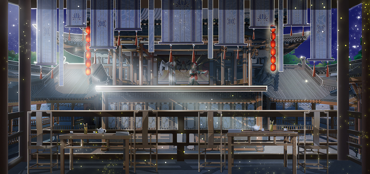 戏楼（图ZMzExMzg5Mjc2） - 商业插画 - 站酷设计师易水Lv原创素材 - 站酷ZCOOL