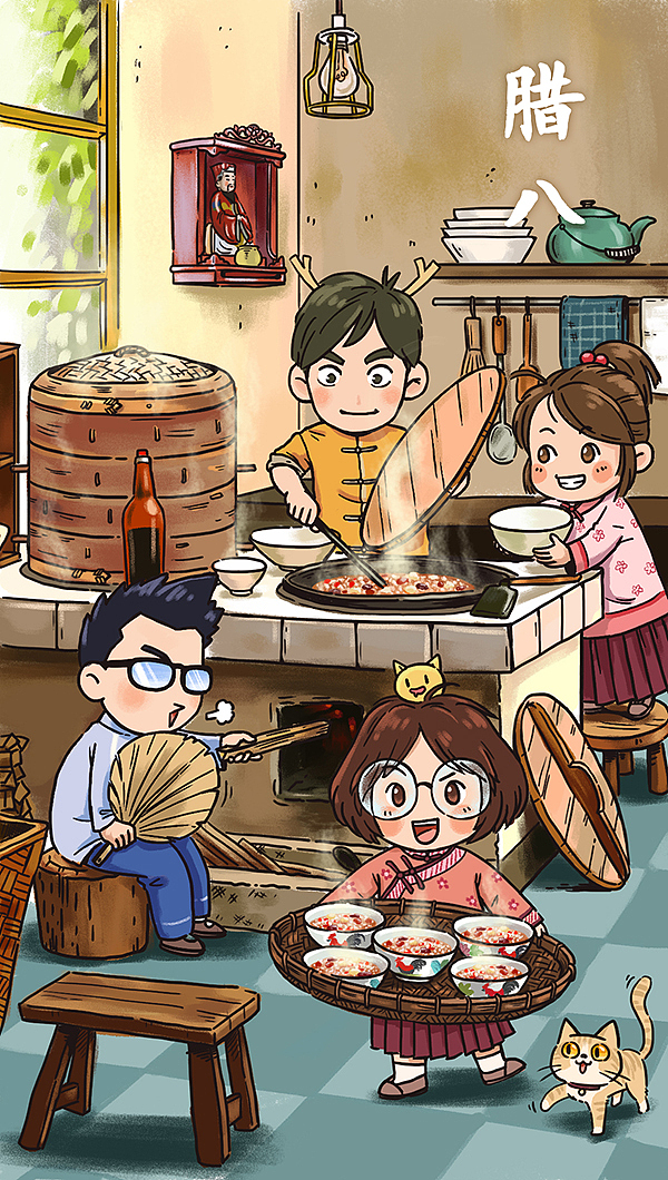 腊八节除夕春节元宵节端午节中秋节 节日海报贺图合集（图ZMTE4ODc5OTQ4） - 商业插画 - 站酷设计师ITISOK原创素材 - 站酷ZCOOL