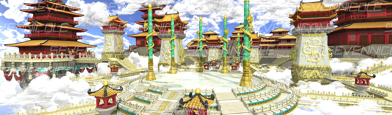 “三界游” 之 天宫（图ZMTIxMzcxNDE2） - 场景 - 站酷设计师SevenNicole原创素材 - 站酷ZCOOL