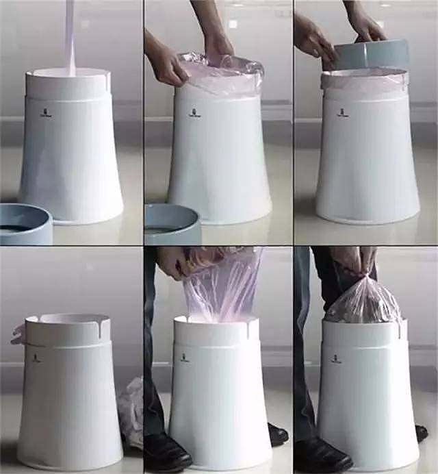 know抽取式垃圾桶设计 br>这款创意产品设计有着优美外形及内建垃圾