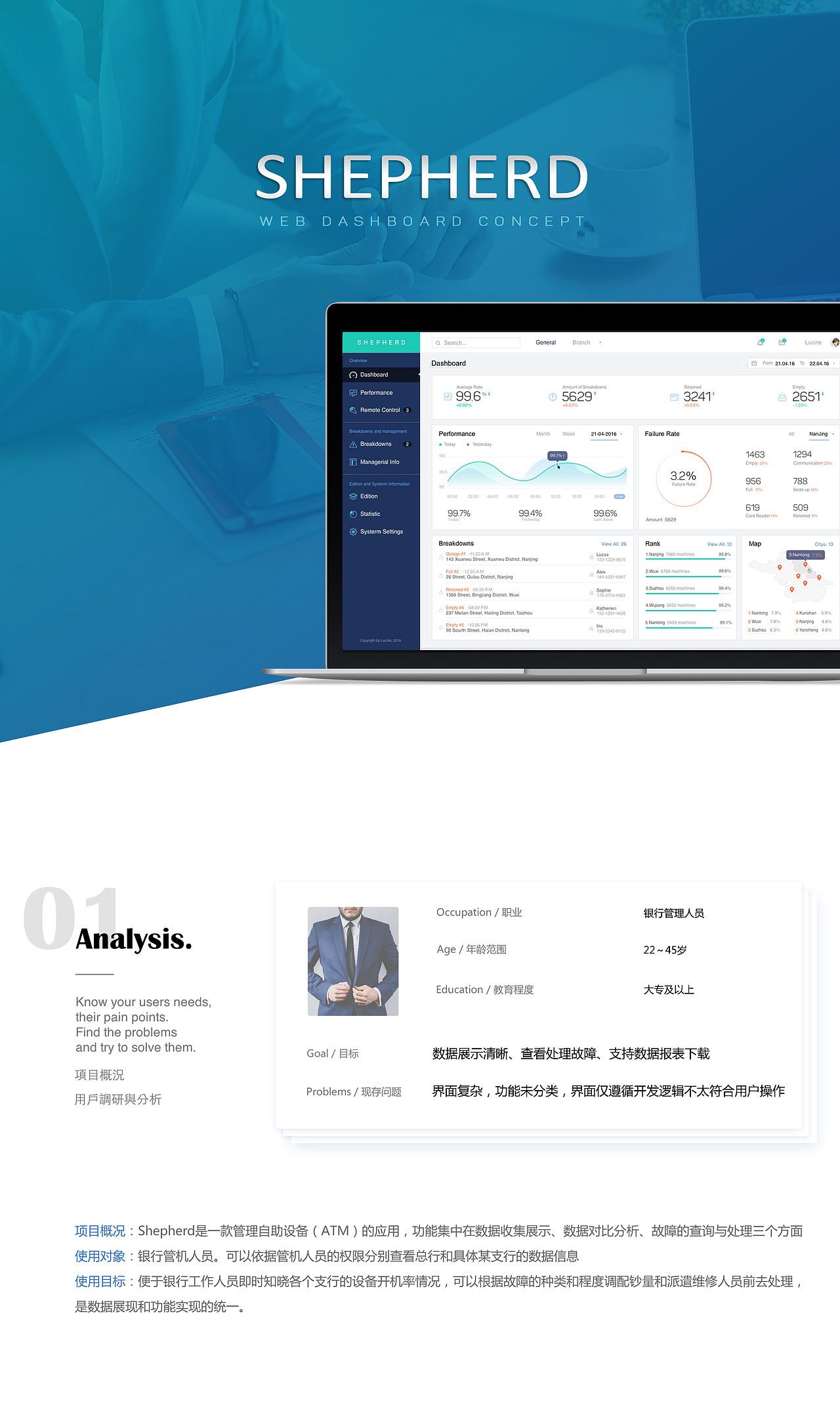 Dashboard Concept 后台管理系统