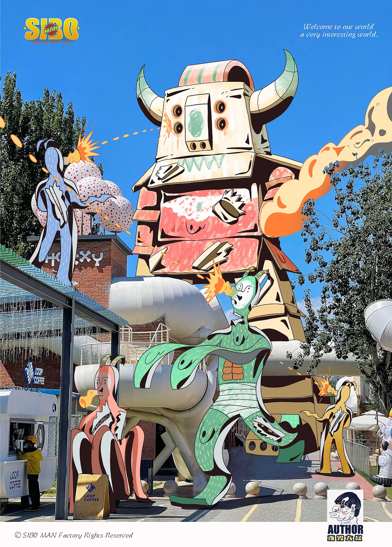 原创|🏍️机车和纸箱系列📦