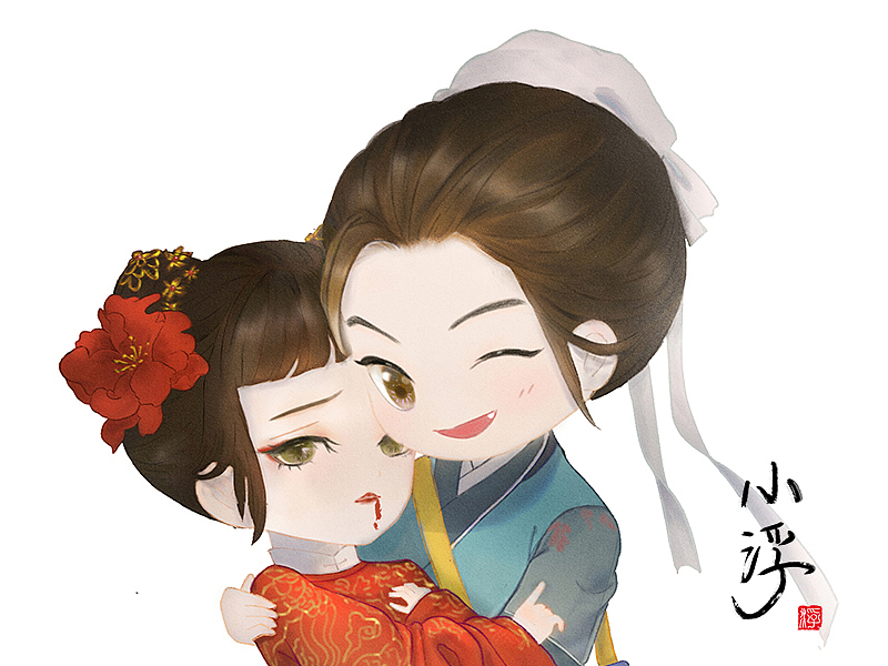 江南百景图之小汤和丽娘的爱情？（图ZMjI0NTk5NDc2） - 创作习作 - 站酷设计师杨小浮原创素材 - 站酷ZCOOL