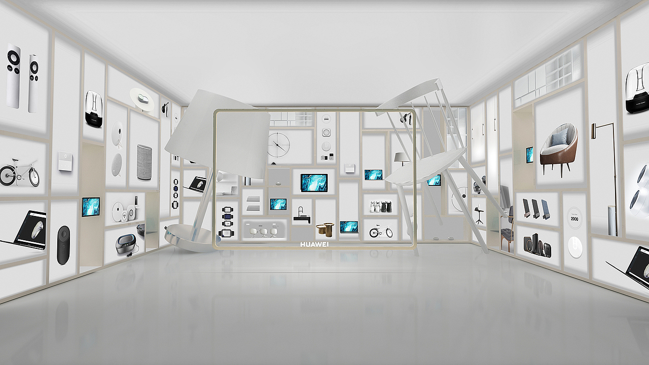 华为平板 舞美展区