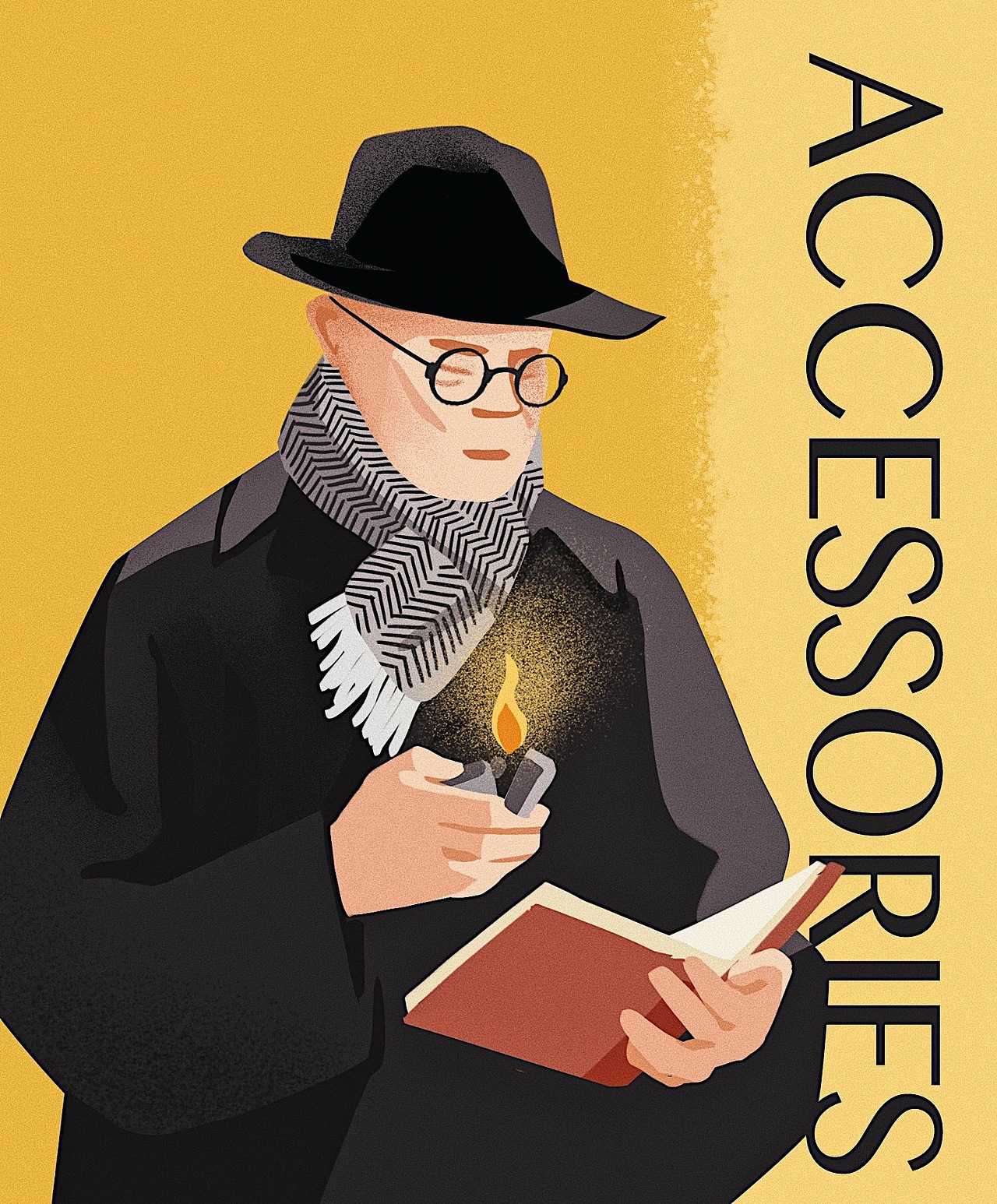 看理想·梁文道秋冬穿搭指南 新媒体配图（图ZMTg1MTA2MzEy） - 商业插画 - 站酷设计师山几查查原创素材 - 站酷ZCOOL